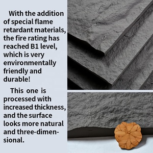 Pannello Murale in Finta Pietra Ecologico in PU Rivestimento Murale in Pietra Grezza per Sfondo Decorativo - Product Image 4