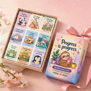 Cartes d'affirmation de psychologie positive, cartes amusantes et inspirantes pour soulager le stress, cartes d'apprentissage émotionnel SEL - Product Image 4