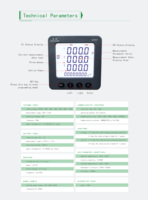 Compteur de puissance AC EASTSONG ES96Y triphasé classe 0.5 0.2% IP65 Harmonique 4DI 2DO RS485 Modbus RTU Multifonction Quatre-quadrants