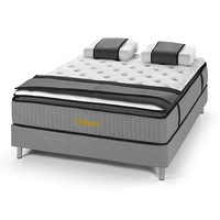 Matelas haut de gamme à prix d'usine, matelas en mousse à mémoire de forme avec gel et ressorts ensachés, taille personnalisée pour matelas à ressorts et lit (Colchón)