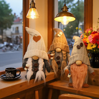 Poupée gnome Rudolph 2025 avec cœur en peluche, décorations de Noël, longues jambes, cadeau de la Saint-Valentin pour les enfants