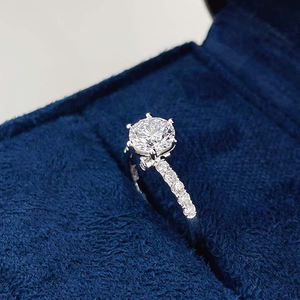 Luxeora 18Kゴールドレディース結婚指輪クラシックスタイル婚約ラボ成長ダイヤモンドファインジュエリーギフト記念日IGI認定 - Product Image 2