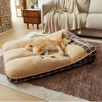 Grand lit orthopédique de luxe pour chien Lit pour animal de compagnie personnalisé Coussin pour chat Housse amovible pour un nettoyage facile Lits et accessoires pour animaux de compagnie Fournisseur d'animaux