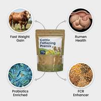Prémélange Premium pour l'Engraissement du Bétail, Promoteur de Croissance 100g, Poudre de Prise de Poids Rapide pour le Développement Musculaire des Bovins et des Ovins