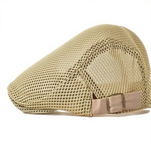 Boina Personalizada al por Mayor, Estilo Inglés, de Algodón, Unisex, Estilo Artista, Parte Superior Plana, Ajustable, para Exteriores, Invierno - Product Image 1