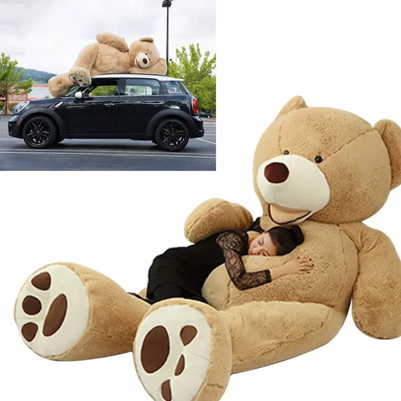 Super Shock Plüschtiere Riesen bär Große Umarmung Größe 160cm Süße Teddybär Haut Geburtstags geschenk Ungefüllte Bären spielzeug