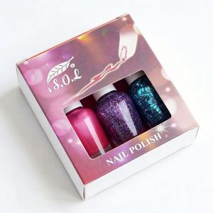 Express Eco-Friendly Recyclable UV Gloss <b>Window</b> Nail Polish Oil Box with Four-Color Printing and View <b>Window</b> for Cosmetics - Product Image 1