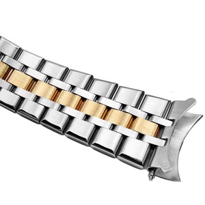 Bracelet de montre en métal à extrémité incurvée de luxe Bracelet de montre en acier inoxydable massif de 19mm pour bracelet de montre Princes Black Bay pelagos - Product Image 6