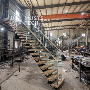 Professional Manufacturer Factory Direct Hotel Residential Building Engineering Stable Supply Custom Staircase Modern Design - Product Image 2