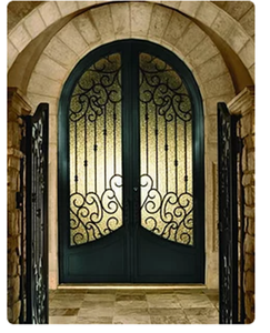 Puerta Principal de Hierro Forjado de Diseño Moderno y Exquisito de <span class=keywords><strong>Minecraft</strong></span>, Nuevos Diseños de Puertas y Ventanas de Hierro - Product Image 1