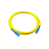 Kabel Patch serat optik LSZH, FTTH SC UPC-SC UPC G657A kehilangan penyisipan rendah 1 Core 2 Core