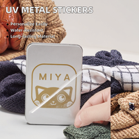 Autocollants 3D en vinyle adhésifs personnalisés, transfert UV, imperméables, pour huiles essentielles et parfums, sacs métalliques, boîtes, étiquettes d'emballage