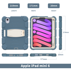 Capa Protetora Multicolorida para iPad Mini 6/7 de 8,3 Polegadas, Capa Geral para <span class=keywords><strong>Tablet</strong></span> com Suporte para Lápis e Capa Destacável - Product Image 6