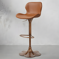 Tabourets de bar de luxe modernes en acier, hauteur réglable 60-80 cm, écologiques, légers, stables, pour extérieur et intérieur, pivotants à 360°, pour salle à manger et centre commercial