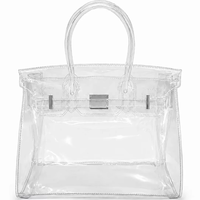 Sac fourre-tout transparent en PVC style gelée, idéal pour la plage et les concerts, sac à main pour femme, vente en gros usine