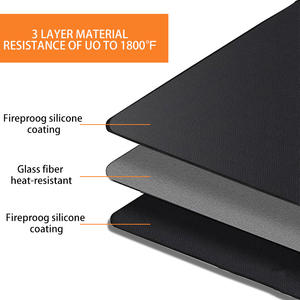 Tapete de Silicona Reutilizable de Doble Cara para Fogatas, Certificado CE, Grosor de 0.5mm/0.8mm, para Usar en Fogatas, Parrillas, Protección de Terrazas, Fácil de Usar - Product Image 3