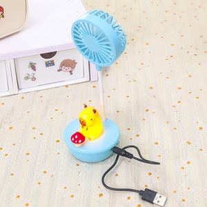 Ventilateur de bureau de dessin animé avec angle réglable, chargeur USB, ventilateur de refroidissement portable pour la décoration de la chambre des enfants, cadeau - Product Image 4