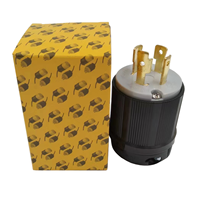 Connecteurs CA NEMA L15-30P triphasés 30A 250V à 4 broches avec verrouillage
