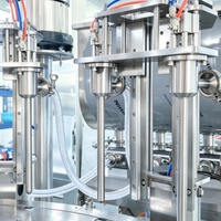 Machine de remplissage et de bouchage de sachets à bec verseur rotatif, automatique pneumatique haute vitesse pour l'emballage de lait de soja, de jus, de pulpe de fruits et de boissons