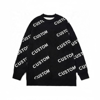 Fabrication sur mesure de vêtements de luxe pour animaux de compagnie et de pull-over en jacquard assorti pour les humains vêtements de pull-over à la mode en coton pour chien chat tricots