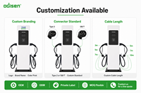 Borne de recharge AC pour VE 7kW, sur pied, Type 2, 32A, écran LCD, IP54, station de recharge commerciale monophasée pour véhicules électriques, pour parking