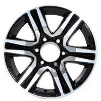 Nouvelles jantes de voiture en alliage d'aluminium à rayons multiples, PCD 139,7 mm, ET 25 mm, finition usinée argentée, pour pick-up et SUV