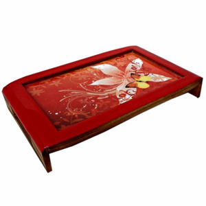 Plateau de service moderne en bois rouge Grand plateau classique Dernier plateau en bois moderne de haute qualité Fournitures de restaurant Décoration intérieure - Product Image 1