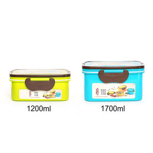 Respetuoso del medio ambiente portátil caja de almuerzo con tenedor y cuchara 2 compartimento a prueba de fugas de la caja de Almuerzo - Product Image 6