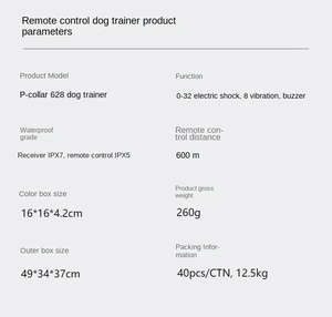 Collar de entrenamiento antiladridos para perros pequeños con control remoto, descarga eléctrica y alivio de molestias electrónicas, suministros de entrenamiento para mascotas - Product Image 5