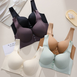 เสื้อชั้นในแบบสวมใส่สบายทุกวัน ไร้ตะเข็บ สายกว้าง ปิดด้านหน้า รองรับหลังรูปตัวยู ไซส์พลัส - Product Image 5