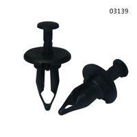 03139 Fixations en plastique pour carrosserie automobile, clips de retenue à pousser, rivets en plastique pour pare-chocs de voiture GM