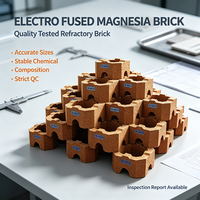 Brique de magnésie électro-fusée de haute pureté pour la doublure réfractaire des fours à acier