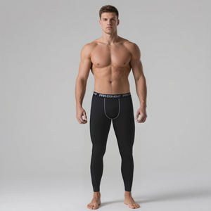 Pantalons de sport de la vie quotidienne pour hommes séchage rapide haute élastique surdimensionné course Jogging basket-ball vêtements de sport hommes Leggings - Product Image 4