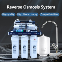 Système de filtration d'eau par osmose inverse pour la maison, purificateur d'eau RO avec filtration multi-étapes, fabricant OEM