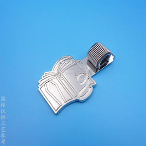 Custom Metal Pen Clip 45mm Zinc Alloy Electroplated Office School <b>Stationery</b> Spring Loaded Pen Holder - Product Image 4