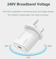 Chargeur USB rapide 18W Chargeur mural USB portable Chargeur rapide pour téléphone portable Adaptateurs de chargeur