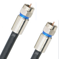 Conector de compresión F, enchufe rg58 rg59 rg6, cable Coaxial, adaptador recto, conector impermeable