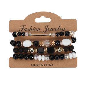 Joyería de Moda, Juego de Pulseras de Cuentas, Cuerda Elástica Multicolor, Patrón Geométrico, Unisex, Hecho en China - Product Image 5