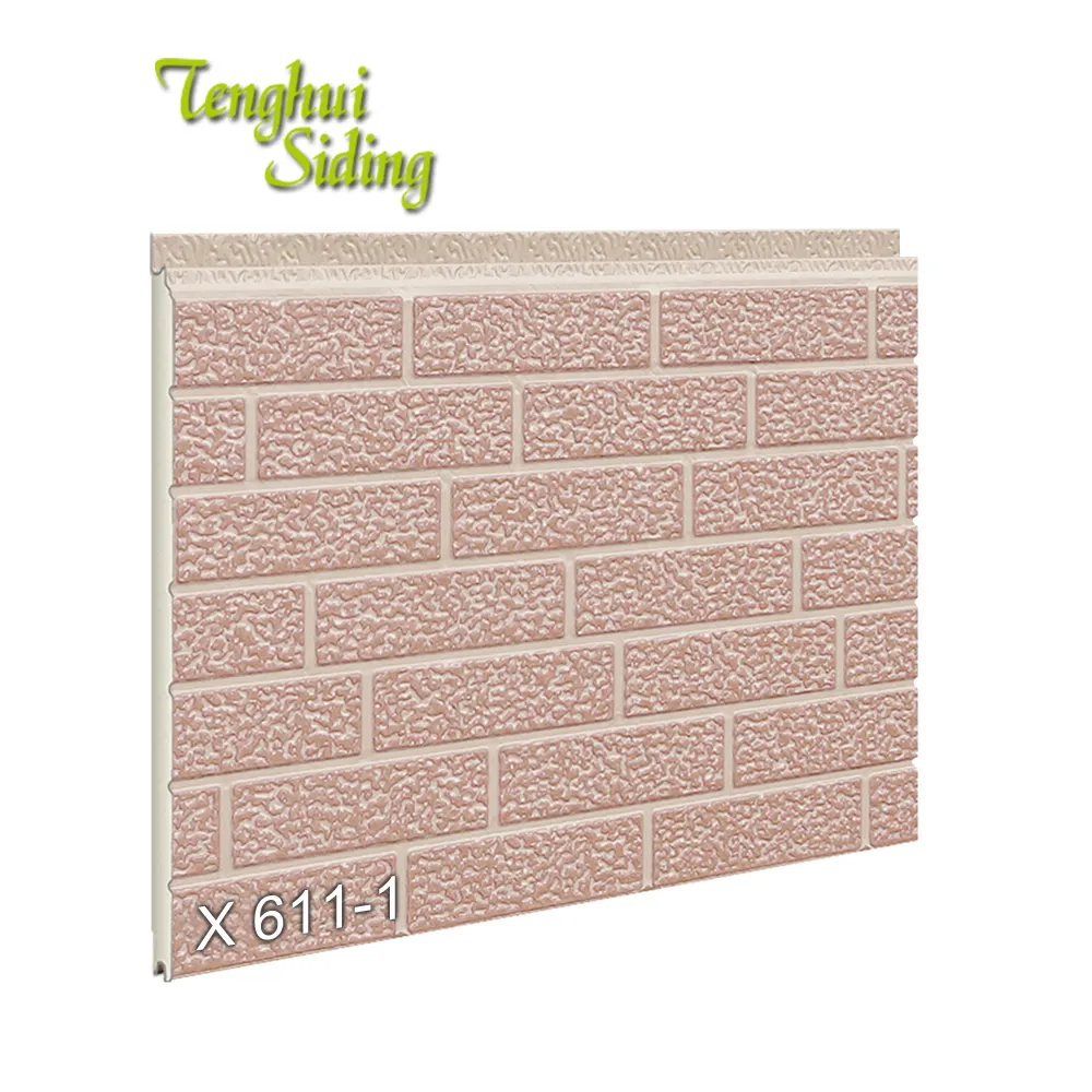 Material decorativo 3d tablero de pared de aislamiento de calor Panel de pared