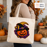 Écusson brodé personnalisé à sequins motif chapeau de citrouille d'Halloween pour vestes, sacs fourre-tout, kits d'artisanat, fournisseur de cadeaux saisonniers