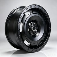 Jantes en alliage d'aluminium forgé 6061 T6, design concave noir mat, pressées 12000T, norme DOT S1-00324, 18-24, sur mesure