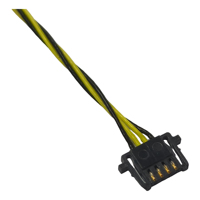 Konektor Molex 503764-0601 1.0mm Pitch 6-Pin dengan Terminal Berlapis Emas UL10064-28AWG FEP untuk Perakitan Kabel Pre-Crimped