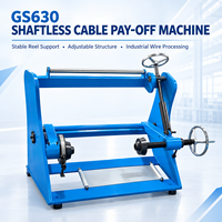 Machine à dérouler les câbles sans arbre GS630 avec frein de tension pour bobines de 500 mm et 600 mm