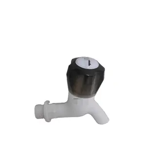 Белый цвет хорошего качества ABS пластиковый кран для водопроводного крана пластиковый абс материал быстро открывающийся керамический сердечник клапана