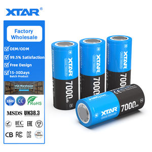Batterie <span class=keywords><strong>XTAR</strong></span> Lithium <span class=keywords><strong>26650</strong></span> à bouton supérieur 3.6V haute capacité 7000mAh Li-ion INR rechargeable pour lampe torche - Product Image 1