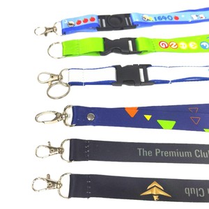 Custom Printed <b>Lanyards</b> 2x90cm <b>Polyester</b> Thermal Transfer Phone Work ID Badge Promotional With Logo Support - Product Image 5