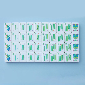 Tuiles de mahjong américaines modernes en acrylique sur mesure à 3 couches avec 160 cartes pour 4 joueurs, jeu élégant et luxueux pour adultes, cadeau - Product Image 1