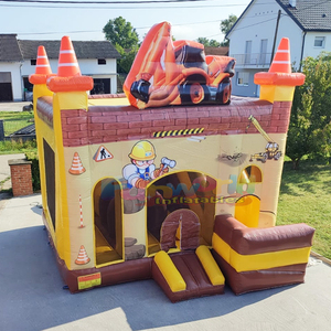 Chateau gonflable petit batisseur <b>inflatable</b> construction bouncy castle with slide combo commercial kids bouncer house - Product Image 6