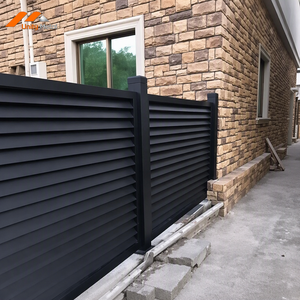 Clôture à lamelles en aluminium thermolaqué sur mesure, robuste, imperméable et acoustique pour projets commerciaux - Product Image 2