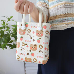 2025 nuevos Mini bolsos Eva simples modernos impermeables bolsas de piscina bolsas de mano plegables logotipo personalizado - Product Image 5